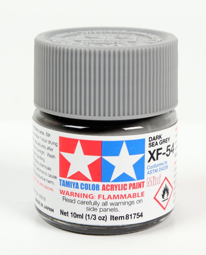 Tamiya 81754 Acrylic Mini XF-54 Dark Sea Gray Matt Finish 10ml (1/3 oz)