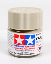 Tamiya 81755 Acrylic Mini XF55 Deck Tan Gray Matt Finish