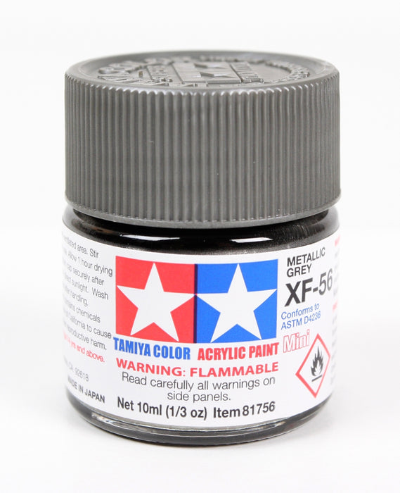 Tamiya 81756 Acrylic Mini XF56 Metallic Gray Matt Finish