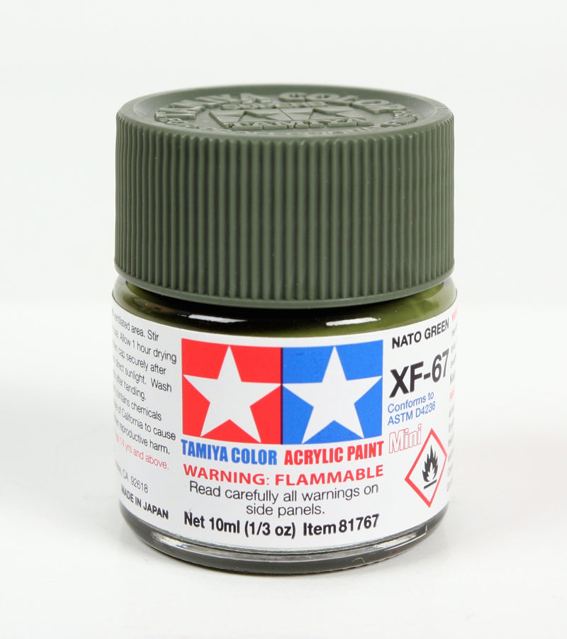 Tamiya 81767 Acrylic Mini MXF67 NATO Green Matte Finish
