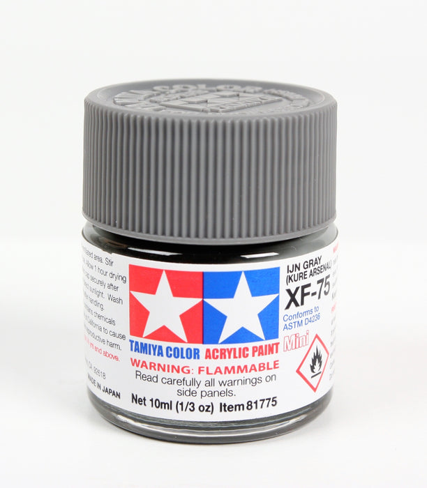Tamiya 81775 Acrylic Mini XF-75 IJN Gray Kure Arsenal Matte Finish