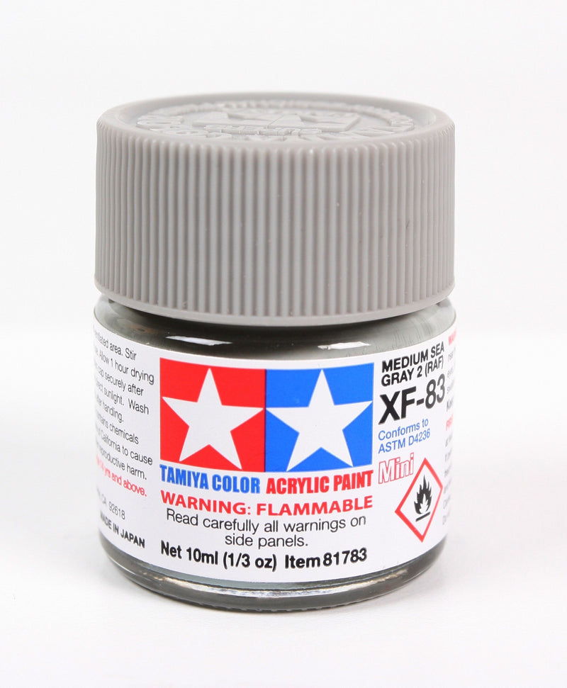 Tamiya 81783 Acrylic Mini XF-83 Med Sea Gray 2 RAF 10ml (1/3 oz)