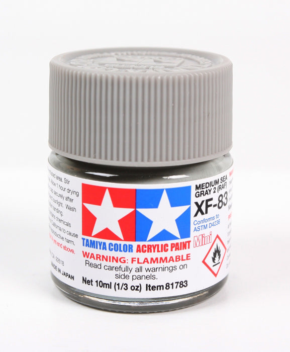 Tamiya 81783 Acrylic Mini XF-83 Med Sea Gray 2 RAF 10ml (1/3 oz)