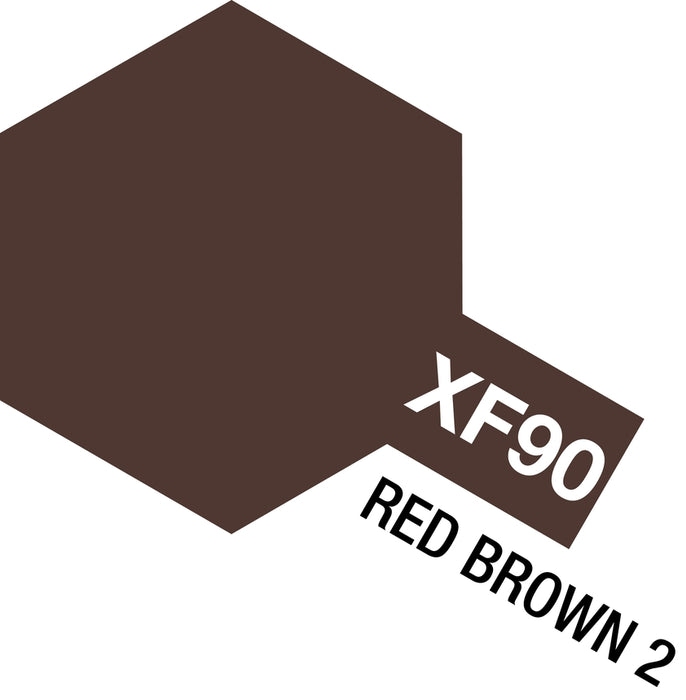 Tamiya 81790 Acrylic Mini XF-90 Red Brown 2 10ml (1/3oz)