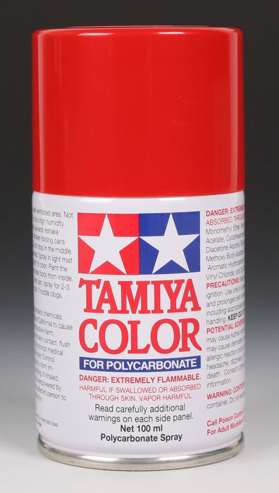 Tamiya 86060 PS-60 Polycarbonate Spray Paint 100ml Bright Mica Red (Must select UPS Shipping)