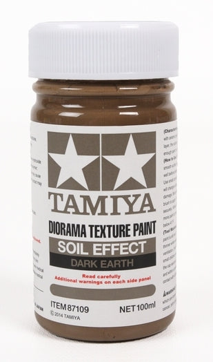 Tamiya 87109 Diorama Texture Soil Effect Dark Earth Paint 100ml