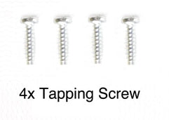 Tamiya 9805629 GP 3X12mm Self Tapping Screw 4 Pack
