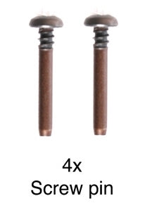 Tamiya 9805755 3X22mm Screw Pin 4 Pack