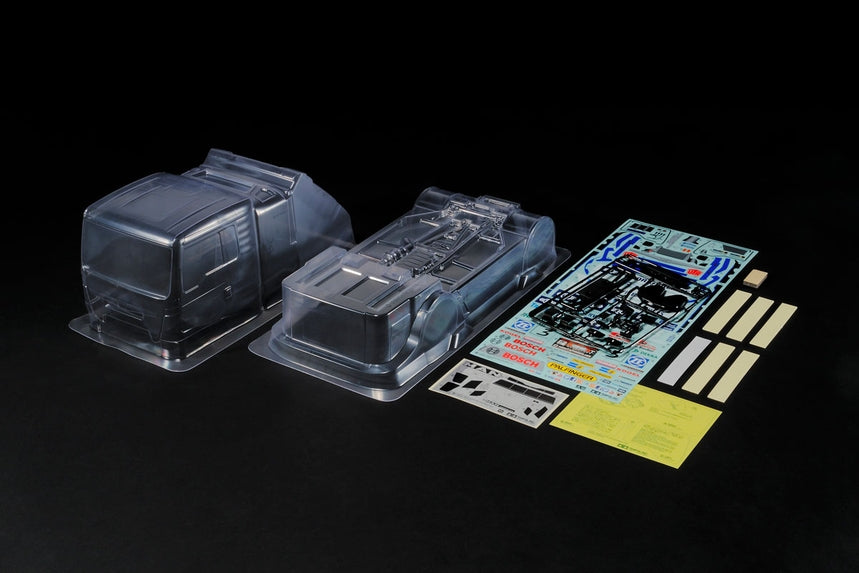 Tamiya 51606 RC Team Hahn Racing MAN TGS TT-01 Clear Body Set with Decals
