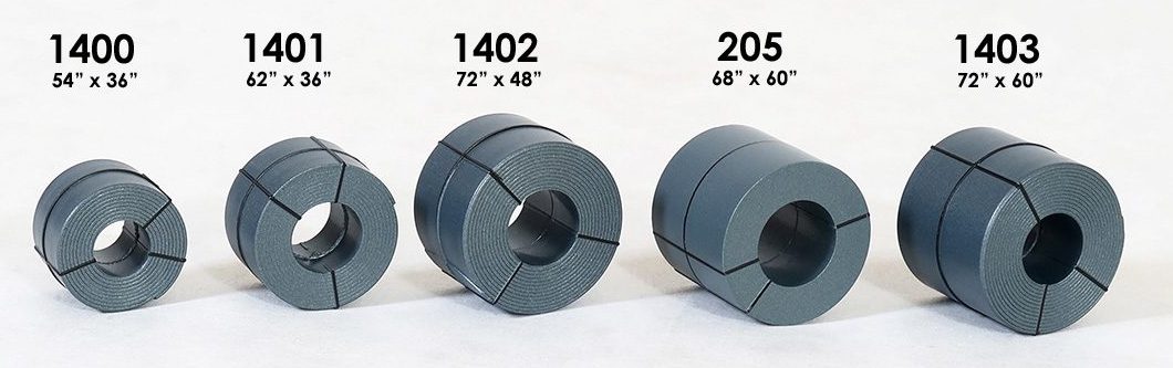 Tangent 1403 HO Scale Banded Coil Steel Loads 8 Pack Sizes: 72" x 60"