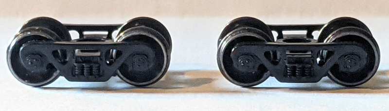 Tangent 550 N Scale Black  100 Ton Roller Bearing Trucks 1 Pair