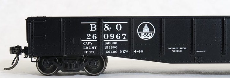 Tangent Scale Models 10913 HO Scale Bethlehem 70-Ton Gondola Baltimore & Ohio B&O