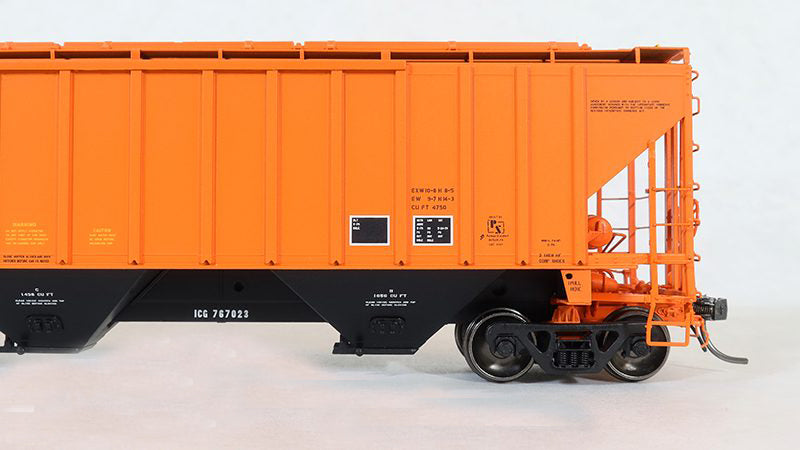 Tangent Scale Models 11241  PS 4750 Covered Hopper Illinois Central Gulf ICG #'s Vary