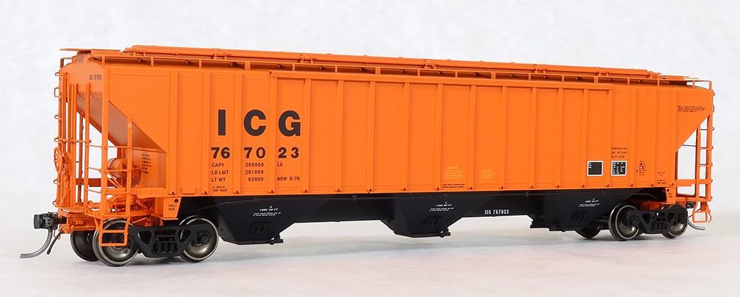 Tangent Scale Models 11241  PS 4750 Covered Hopper Illinois Central Gulf ICG #'s Vary