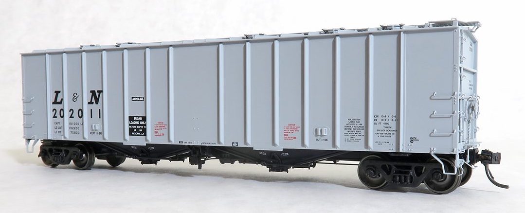 Tangent Scale Models 16052-03 HO Scale 4180 Airslide Hopper Louisville & Nashville L&N 202007