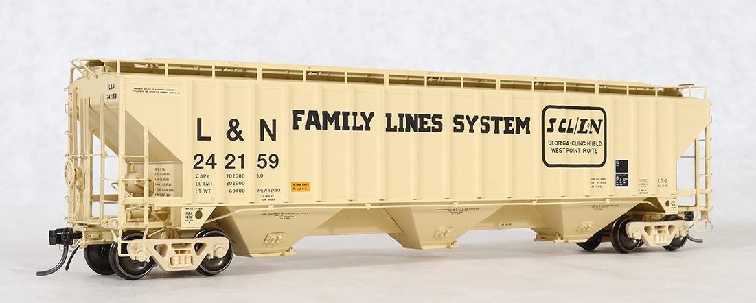 Tangent Scale Models 20053 PS 4750 Covered Hopper "Original 12-1980" Family Lines L&N