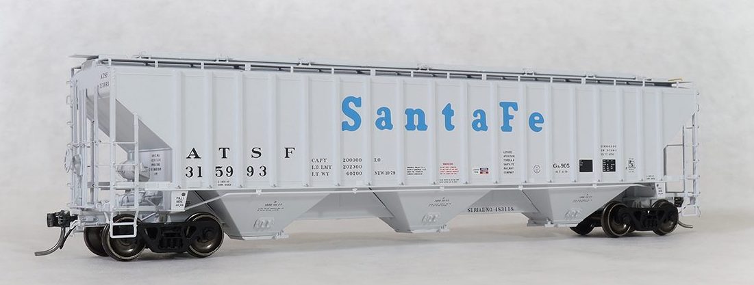 Tangent Scale Models 20058 PS 4750 Covered Hopper "Delivery Gray 10-1979" Santa Fe