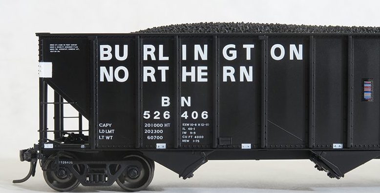 Tangent Scale Models 24010 PS 4000 Coal Hopper Burlington Northern Phase 1 BN