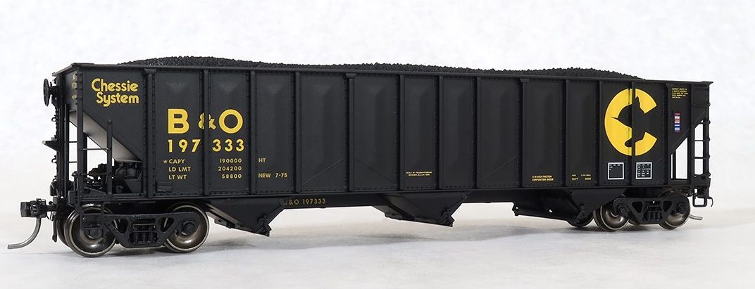 Tangent Scale Models 24160-28 PS 3562 Coal Hopper Chessie System B&O 197292