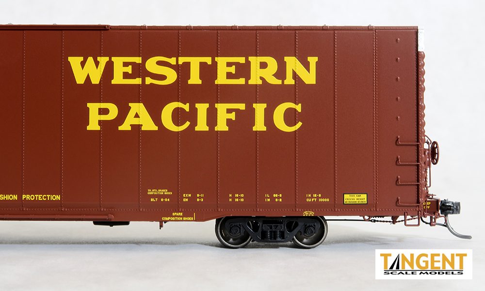 Tangent Scale Models 25022 HO Scale Greenville 86' Auto Parts Boxcar Western Pacific WP
