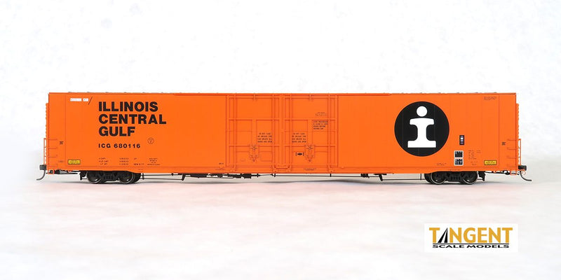 Tangent Scale Models 25030-06 HO Scale Greenville 86' Auto Parts Boxcar Illinois Central ICG 680128