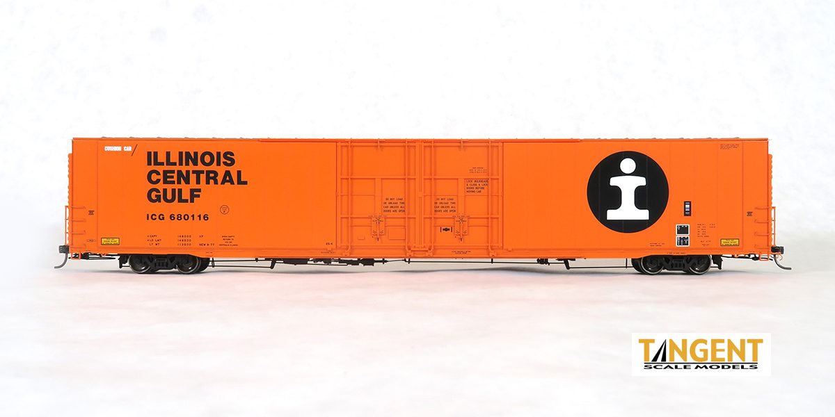 Tangent Scale Models 25030-06 HO Scale Greenville 86' Auto Parts Boxcar Illinois Central ICG 680128