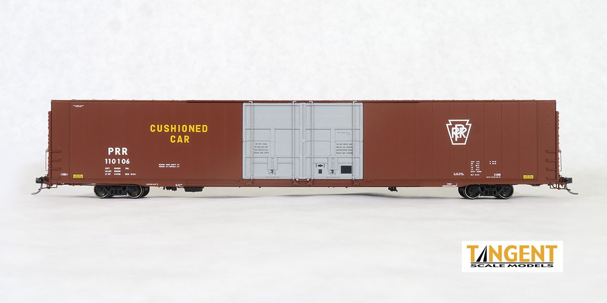Tangent Scale Models 25032-03 HO Scale Greenville 86' Auto Parts Boxcar PRR X60B 110052