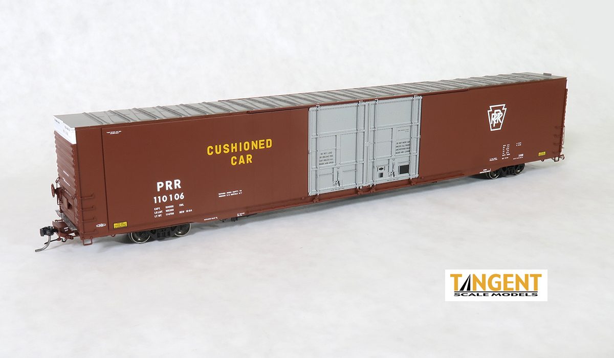 Tangent Scale Models 25032-03 HO Scale Greenville 86' Auto Parts Boxcar PRR X60B 110052