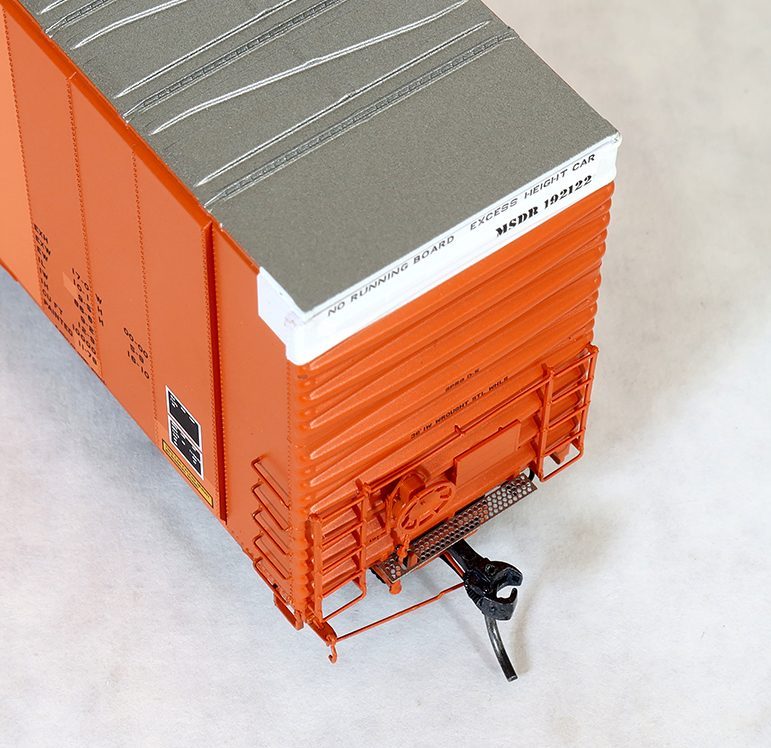 Tangent Scale Models 25037-01 HO Scale 86' Auto Parts Boxcar MSDR Patch 192122