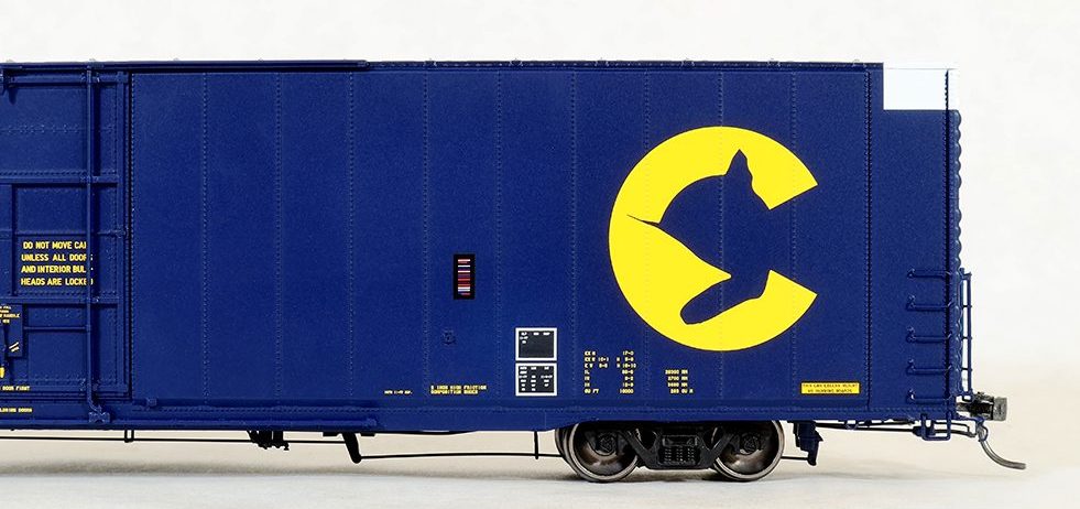 Tangent Scale Models 25040 HO Scale Double Door 86' Auto Parts Boxcar Chessie System C&O #'s Vary