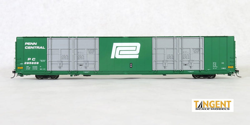 Tangent Scale Models 25513-01 HO Scale 86' Quad Door Auto Parts X-60-R Boxcar Penn Central PC 295607