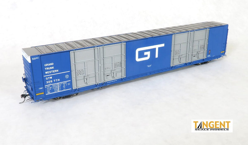 Tangent Scale Models 25518-04 HO Scale 86' Auto Parts Boxcar Grand Trunk Western GTW 305747