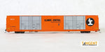 Tangent Scale Models 25519-02 HO Scale 86' Quad Door Auto Parts Boxcar Illinois Central IC 680039