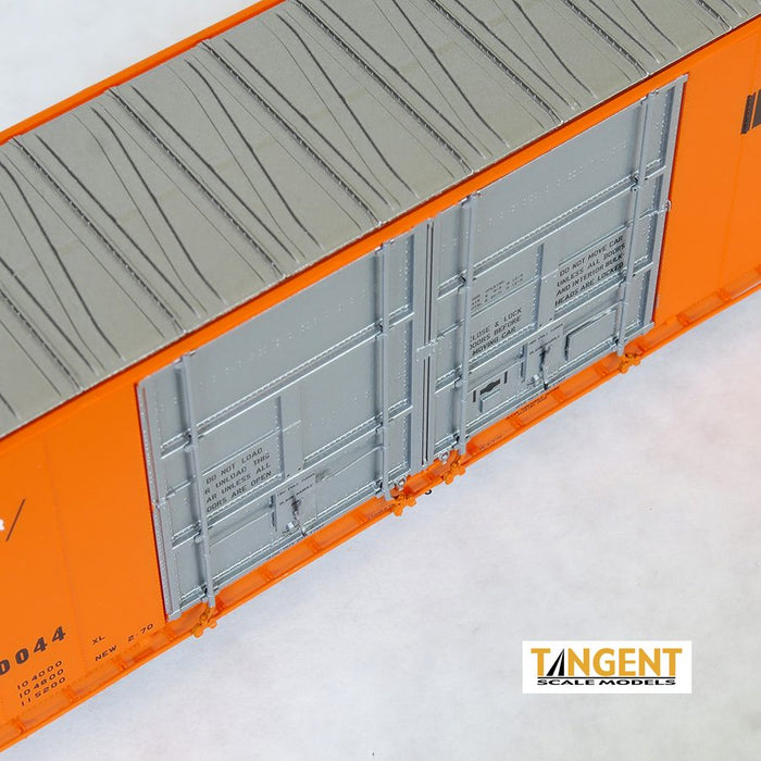 Tangent Scale Models 25519-02 HO Scale 86' Quad Door Auto Parts Boxcar Illinois Central IC 680039