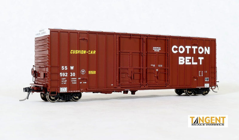 Tangent Scale Models 29011 50' High Cube Gunderson Boxcar Cotton Belt “B-70-42 1984+” SSW