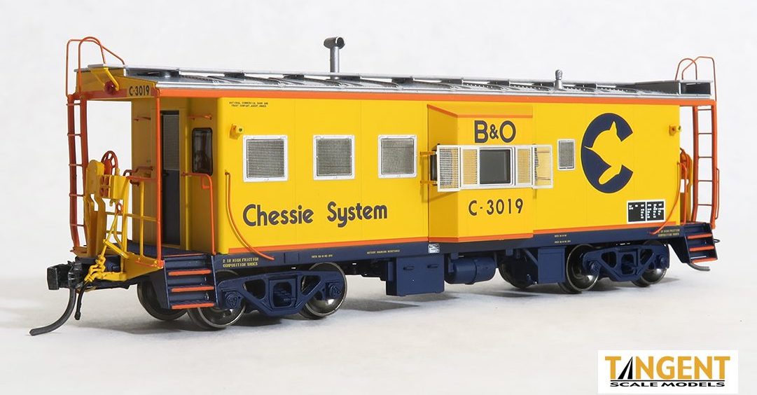 Tangent Scale Models 60017-01 ICC B&O I-18 Caboose Chessie System Raceland Repaint 1980+ B&O C-3019