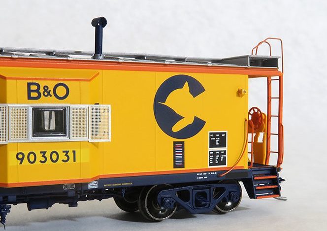 Tangent Scale Models 60019 HO Scale ICC B&O I-18 Caboose Chessie System (1982+ Era) B&O