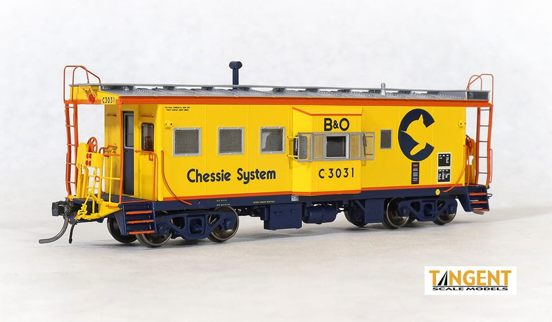 Tangent Scale Models 60026 ICC B&O I-18 Caboose Chessie System (1979+ Era) B&O
