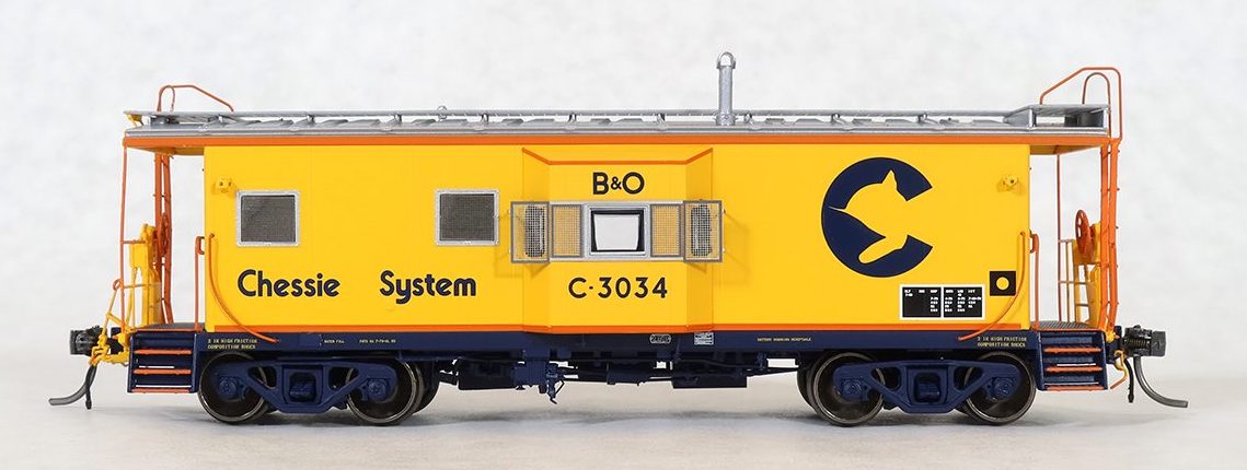 Tangent Scale Models 60028-01 HO Scale ICC B&O I-18 Caboose Chessie System (Raceland 1979+) B&O C-30