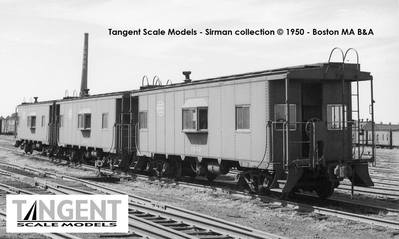 Tangent Scale Models 60121-01 NYC Despatch Shops Bay Window Caboose Boston & Albany B&A 1300