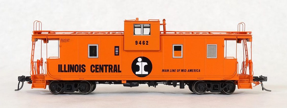 Tangent Scale Models 60210 IC Centralia Steel Wide Vision Caboose Illinois Central "1970 Split Rail"