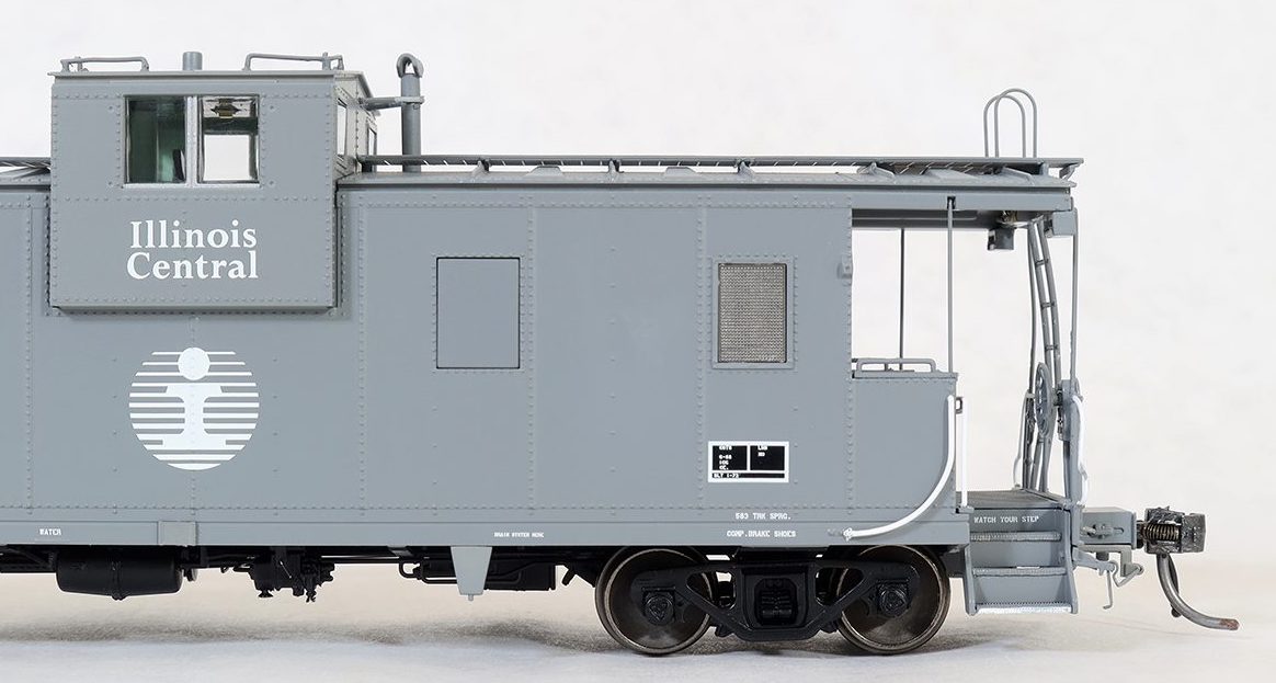 Tangent Scale Models 60214 IC Centralia Steel Wide Vision Caboose "Gray 1988+" IC