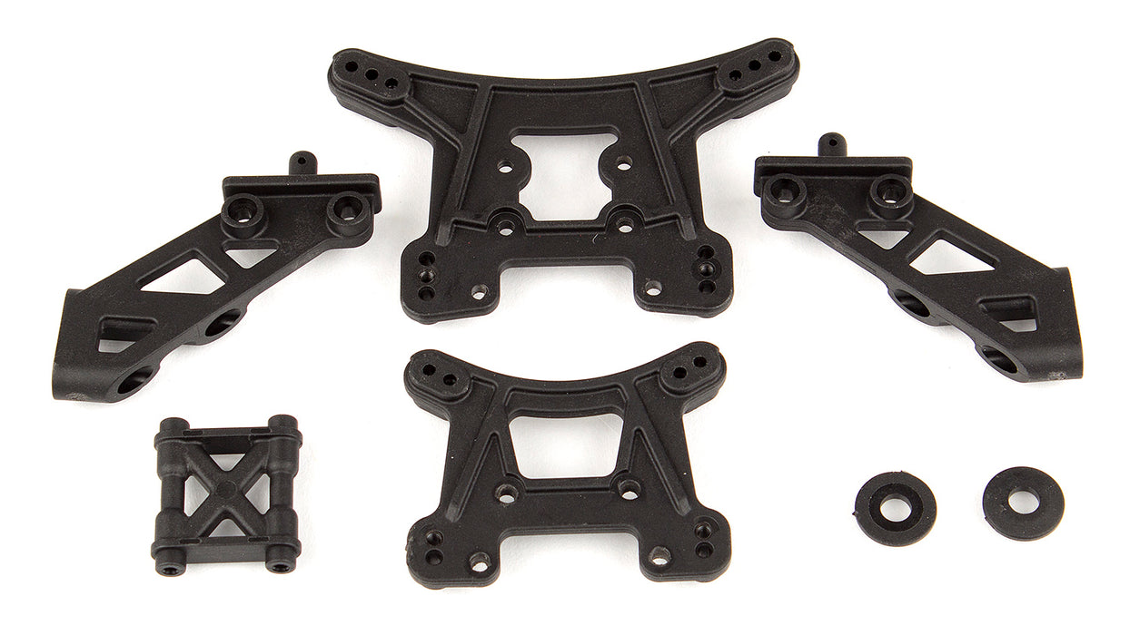 Team Associated 21503 Front and Rear Shock Towers and Wing Mounts for Reflex 14B