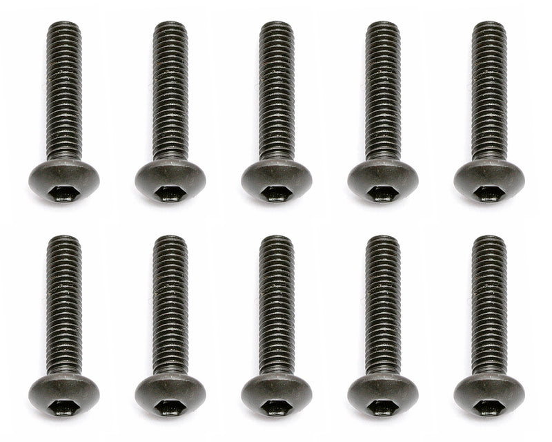 Team Associated 25187 M3x14mm Button Head Hex Screw 10 Pack