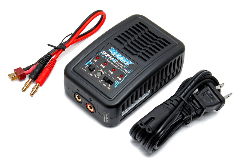 Team Associated 272012 Reedy 324-S Compact LiPo Balance Charger with Deans Lead Included