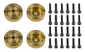 Team Associated 42104 Factory Team Machined Brass Beadlock Hex Adapters for Enduro
