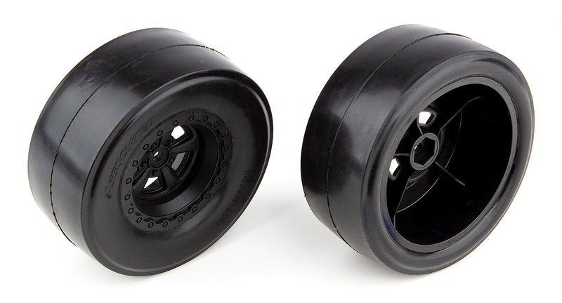 Team Associated 71072 Rear Wheels and Tires for DR10 Drag Race Car