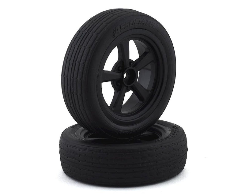 Team Associated 71073 Front Wheels and Tires for DR10 Drag Race Car