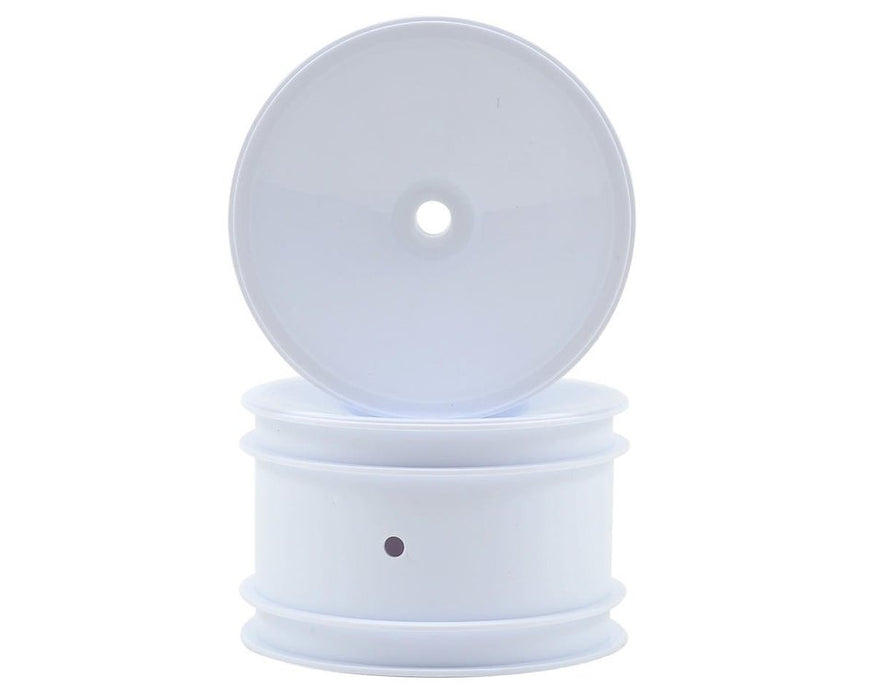 Team Associated 9695 Buggy Rear Hex Wheels White for RC10 B4 B5 B6
