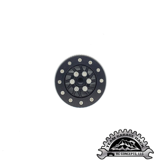Team Garage Hack Black H.O. Stiletto E.B.R. Edition Wheels (4 Pack), Steel Inner Lock Rings